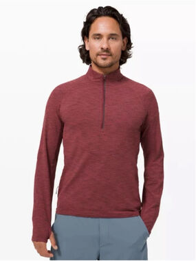 Lululemon Men’s Running Surge Warm Half Zip Size Large